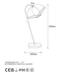 Emob Acuka Tischlampe | METALLGEHÄUSE |
