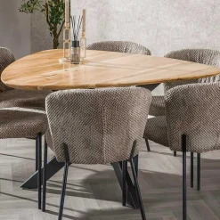 Emob Akazienholz Dreieck Esstisch 135x135cm | Mattlackierung