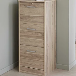 Aktenschrank Ludik mit Verschluss - Eiche
