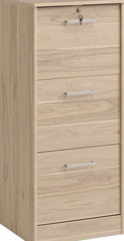 Aktenschrank Ludik mit Verschluss - Eiche