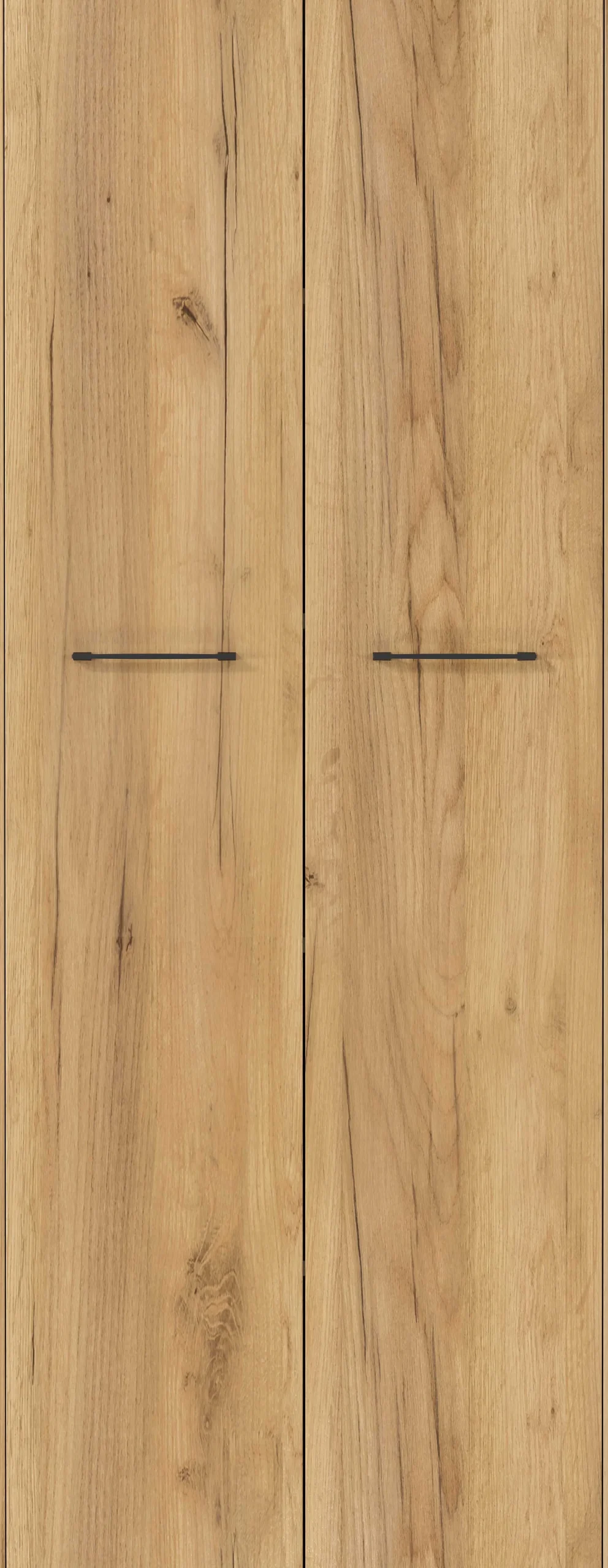 Aktenschrank Robert 196 cm 2 Türen - Anthrazit/Eiche