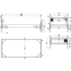 AlexKinderzimmer : Bett 90x200cm Bettschublade, Nachttisch - Kiefernholz