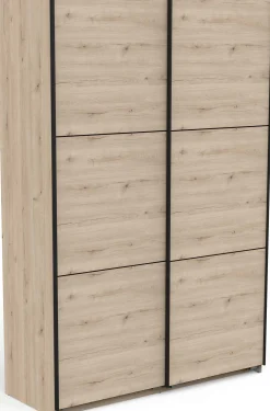 Alhambra Kleiderschrank - 148x60x223,70 cm - Braun/ Spanplatte