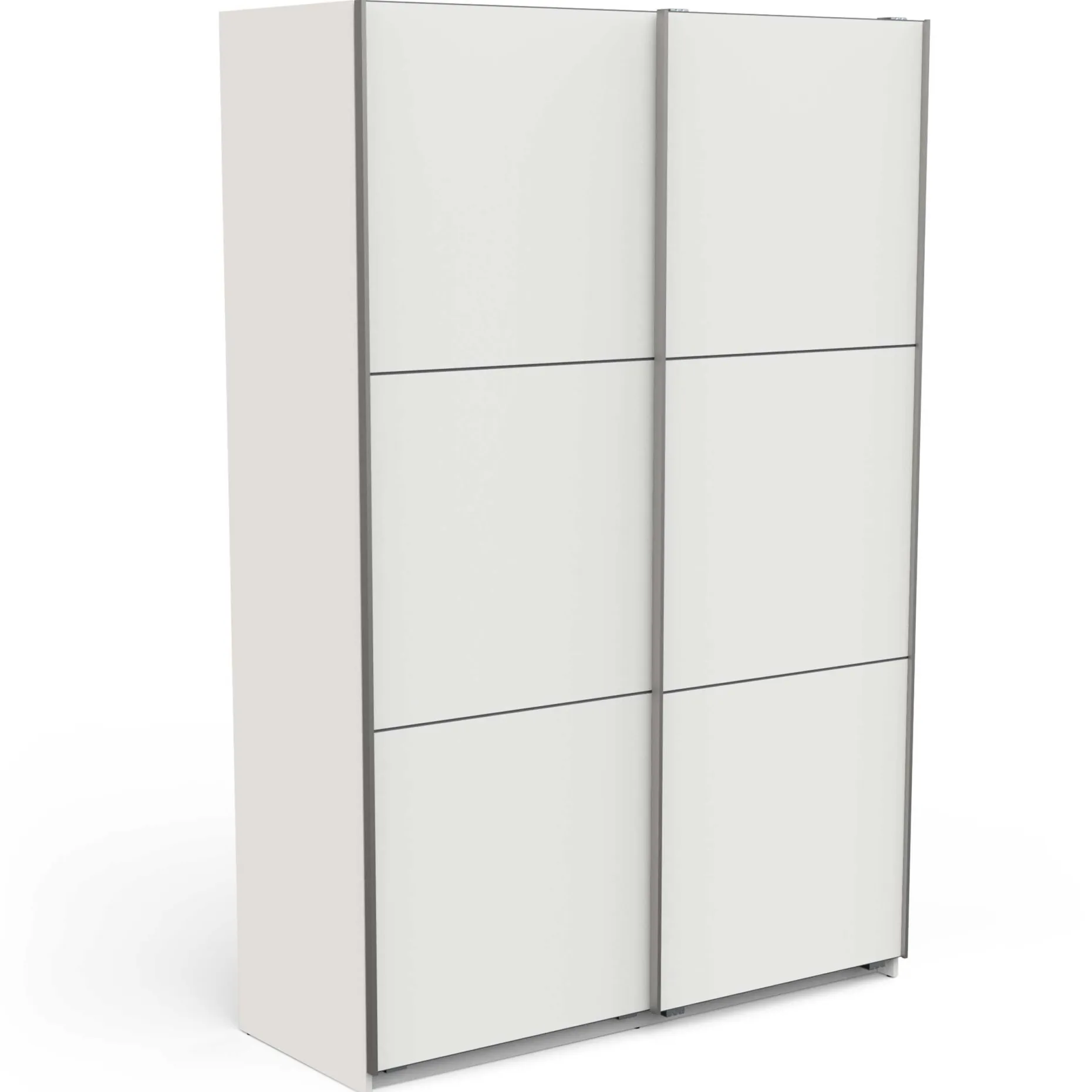 Alhambra Kleiderschrank - 148x60x223,70 cm - Weiß/Spanplatte