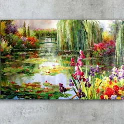 Emob Alkmene Dekoratives Leinwandbild | Holzrahmen | 45 x 70 cm