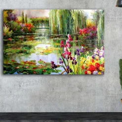 Emob Alkmene Dekoratives Leinwandbild | Holzrahmen | 45 x 70 cm