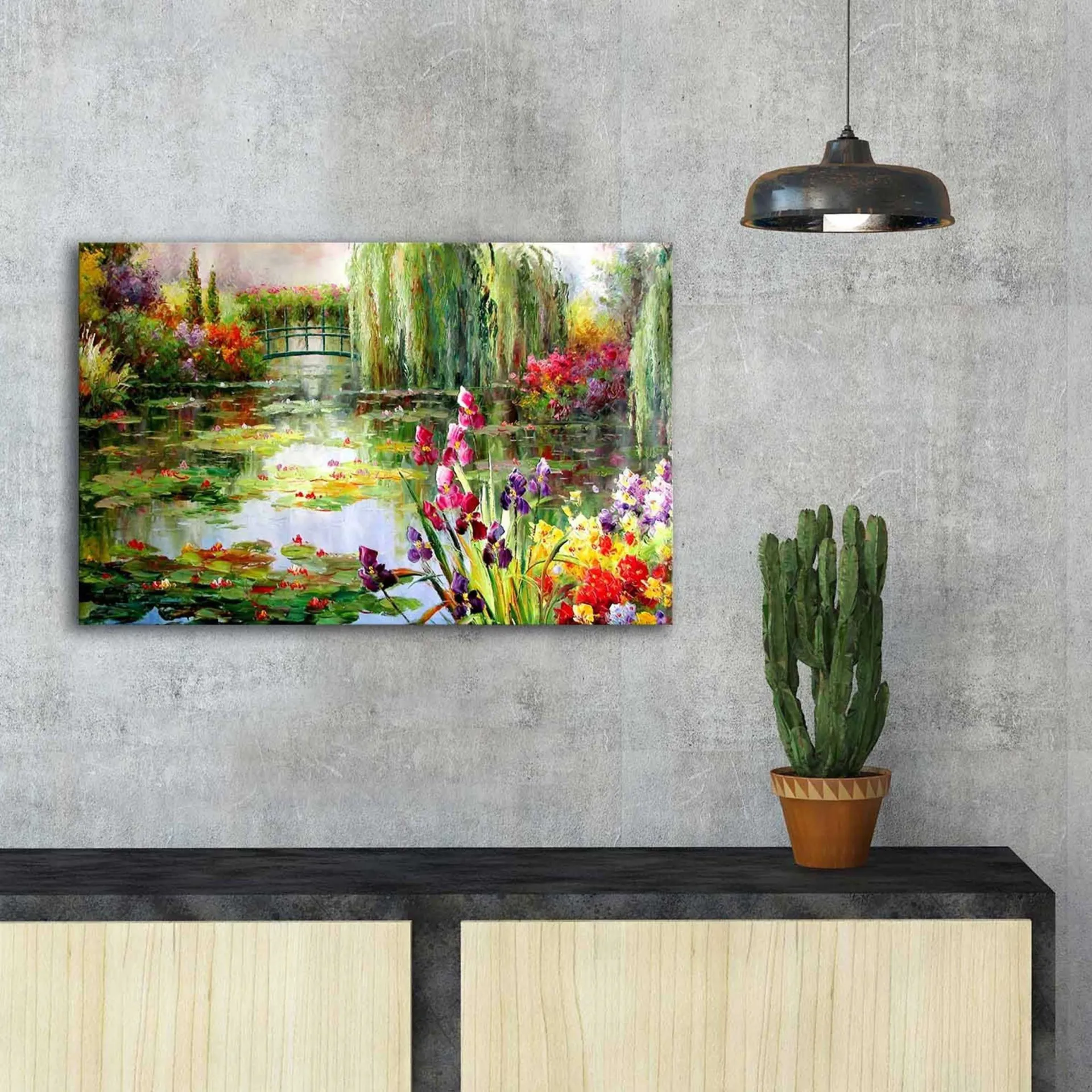 Emob Alkmene Dekoratives Leinwandbild | Holzrahmen | 45 x 70 cm