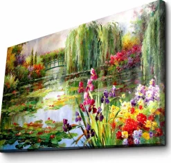 Emob Alkmene Dekoratives Leinwandbild | Holzrahmen | 45 x 70 cm
