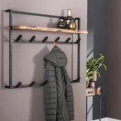 AllistairWandgarderobe - Akazie/Metall