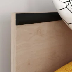 AlmaKinderzimmer : Bett 90x200cm, Nachttisch, Schreibtisch - Eiche Dekor