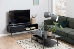 Emob Angus Rechteckiger Couchtisch - Esche Melamin | 115x60x40cm