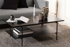 Emob Angus Rechteckiger Couchtisch - Esche Melamin | 115x60x40cm