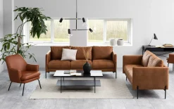 Emob Angus Rechteckiger Couchtisch - Esche Melamin | 115x60x40cm