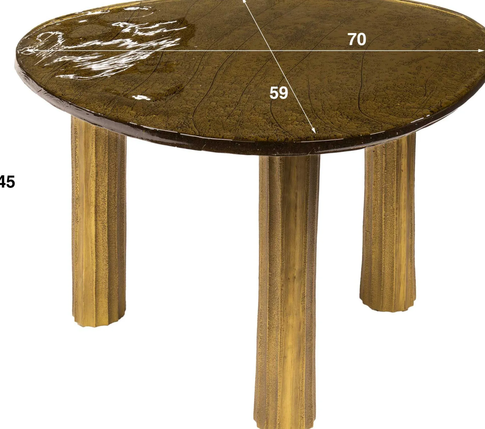 Emob Antik Eclipse L Couchtisch