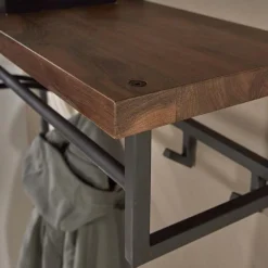 Emob Antoinette Wandgarderobe 12 haken-Saja nussbaum