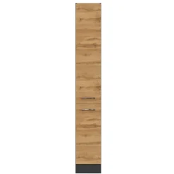 Apothekerschrank Sorrella 30cm 2 Schubladen - Eiche/Graphit