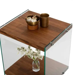 Emob Aqua 3 Bücherregal | GEHÄRTETES GLAS | Natürlich