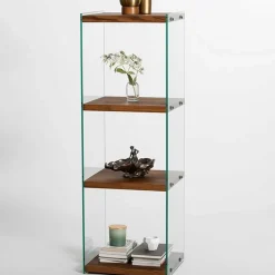 Emob Aqua 3 Bücherregal | GEHÄRTETES GLAS | Natürlich