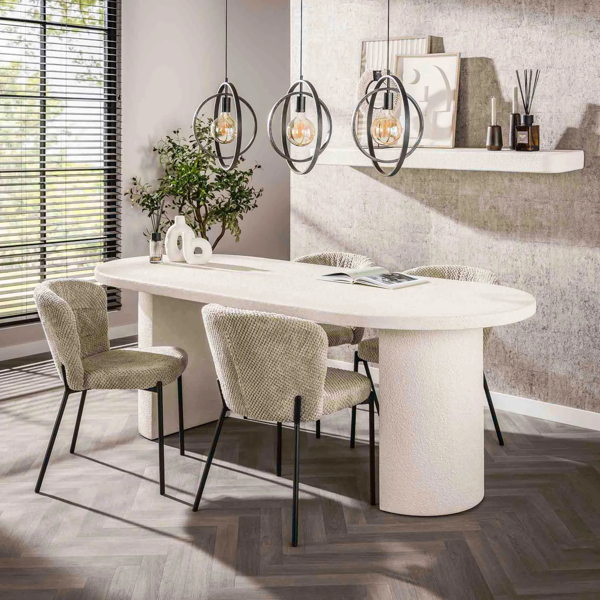 Emob Arch Stone 215 cm Esstisch: Marmorverbundstoff, modernes Design