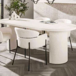 Emob Arch Stone 215 cm Esstisch: Marmorverbundstoff, modernes Design