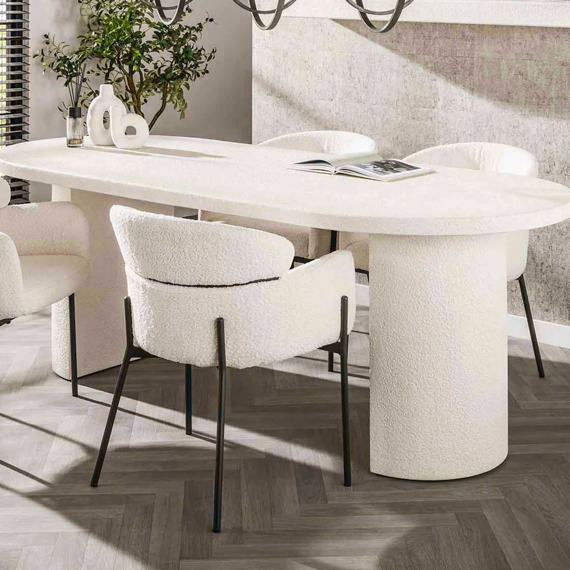 Emob Arch Stone 215 cm Esstisch: Marmorverbundstoff, modernes Design