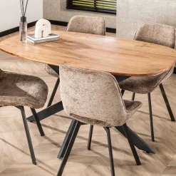 Emob Arhus Massiv 150 cm Esstisch - Akazienholz