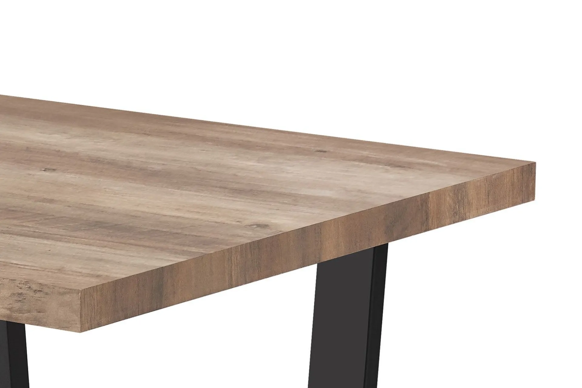 Rousseau Armin 180cm Mango Dekotisch mit Metallfüßen - H75 x B180 x T90 cm