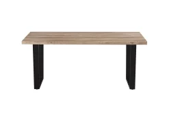 Rousseau Armin 180cm Mango Dekotisch mit Metallfüßen - H75 x B180 x T90 cm