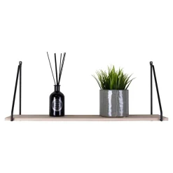 Arnhem Regal - Schwarz/Natur | Regal aus Stahl und Holz