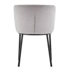 Rousseau Arthur" Stuhl aus m Stoff | Metallbeine | 76x52x54cm
