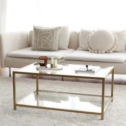 Emob Astro Couchtisch | METALLRAHMEN | Gold