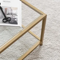 Emob Astro Couchtisch | METALLRAHMEN | Gold