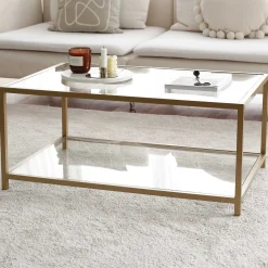 Emob Astro Couchtisch | METALLRAHMEN | Gold