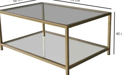 Emob Astro Couchtisch | METALLRAHMEN | Gold