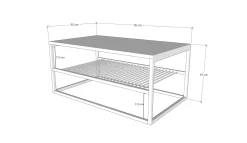 Emob Asude Couchtisch | 100 % MELAMIN |