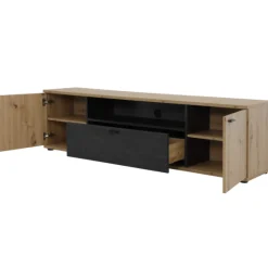 Atnalta TV-Schrank 180x40 cm-Handwerklich/gebranntes Holz