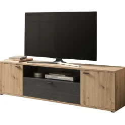 Atnalta TV-Schrank 180x40 cm-Handwerklich/gebranntes Holz