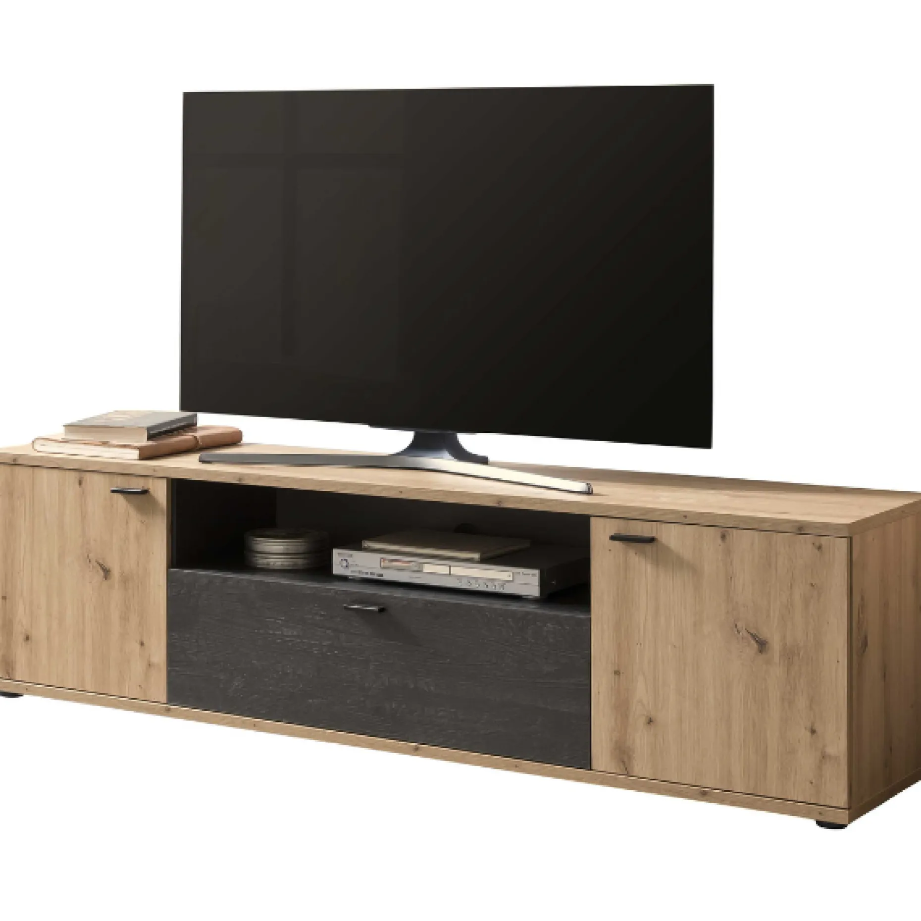 Atnalta TV-Schrank 180x40 cm-Handwerklich/gebranntes Holz