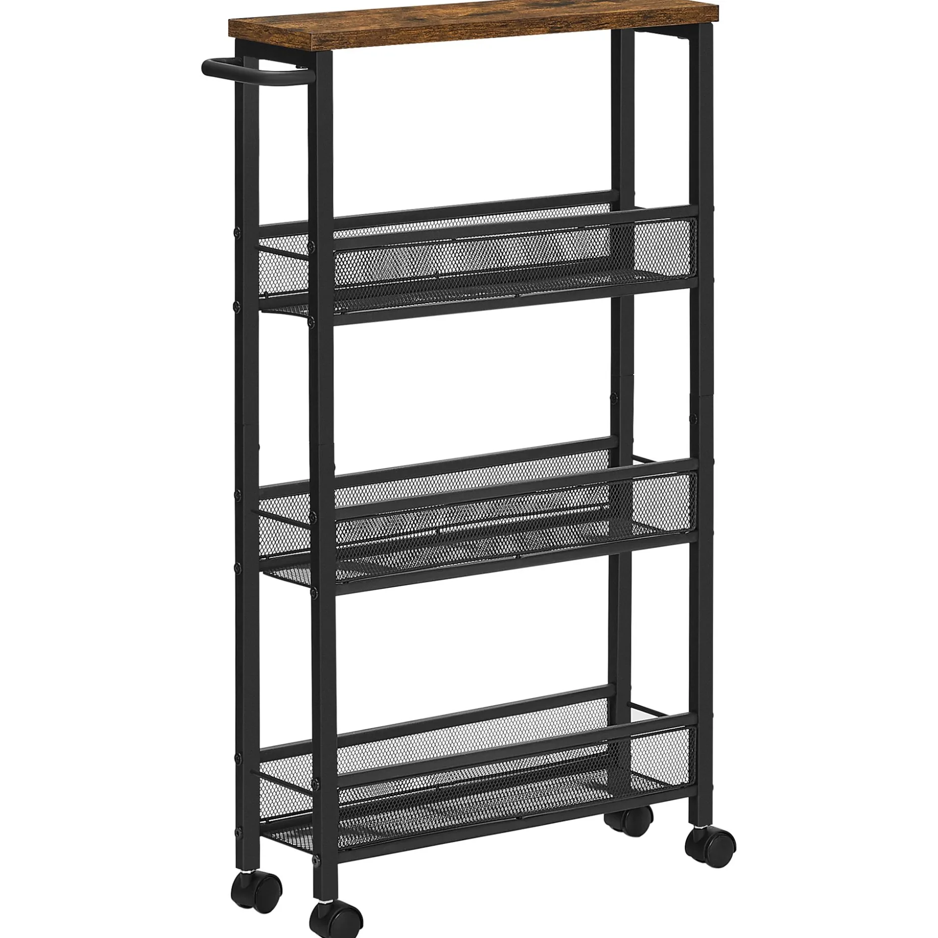 Aufbewahrungsregal Miley | 45,4 x 13 x 77 cm | Schwarz