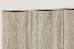 Aufbewahrungsschrank Ray 120cm mit 3 Türen und 4 Einlegeböden - Sonoma Eiche