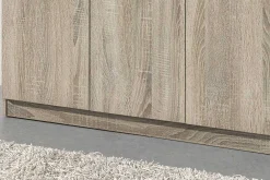 Aufbewahrungsschrank Ray 120cm mit 3 Türen und 4 Einlegeböden - Sonoma Eiche