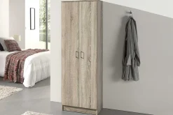 Aufbewahrungsschrank Ray 60cm mit 2 Türen und 4 Einlegeböden - Sonoma Eiche
