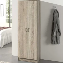Aufbewahrungsschrank Ray 60cm mit 2 Türen und 4 Einlegeböden - Sonoma Eiche