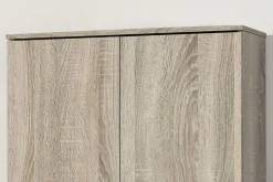 Aufbewahrungsschrank Ray 80cm mit 2 Türen und 4 Einlegeböden - Sonoma Eiche