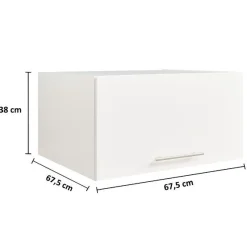 Aufsatzschrank für Waschmaschinenschränke Laundreezy | 68 x 68 x 38 cm | Weiß