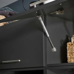 Aufsatzschrank für Waschmaschine Laundreezy | 68 x 68 x 38 cm | Schwarz