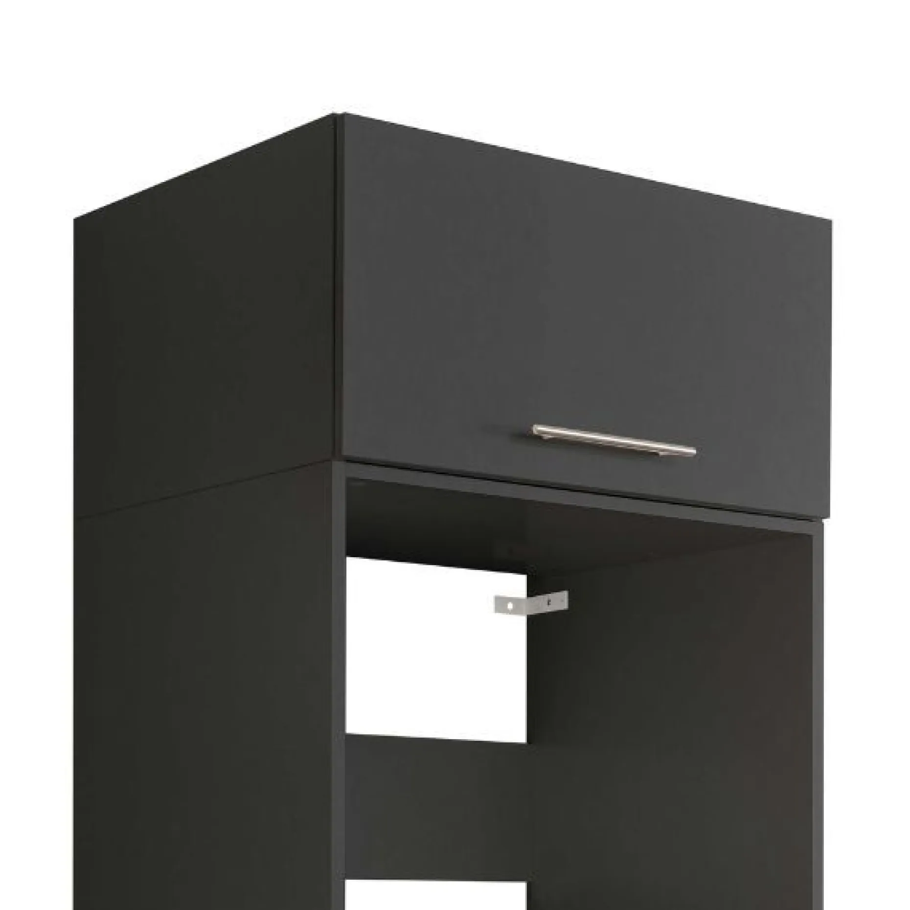 Aufsatzschrank für Waschmaschine Laundreezy | 68 x 68 x 38 cm | Schwarz