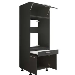 Aufsatzschrank für Waschmaschine Laundreezy | 68 x 68 x 38 cm | Schwarz