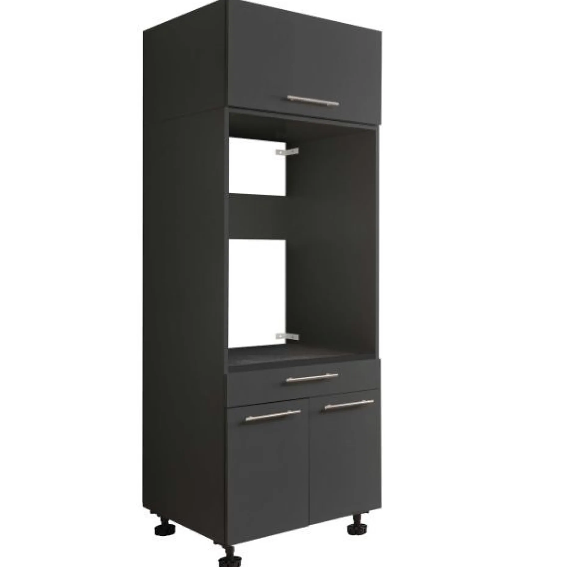 Aufsatzschrank für Waschmaschine Laundreezy | 68 x 68 x 38 cm | Schwarz