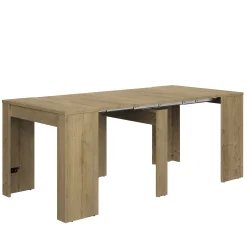 Gautier - Diagone Ausziehbare Konsole Di María | 58 x 90 x 77 cm | Eiche Silva Design